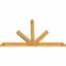 Ekena Millwork Saratoga Rough Sawn Timber Gable Bracket, Western Red Cedar, 108"W x 63"H x 4"D x 6"F, 14/12 Pitch GBW108X63X0406SAR00RWR - alternate 4